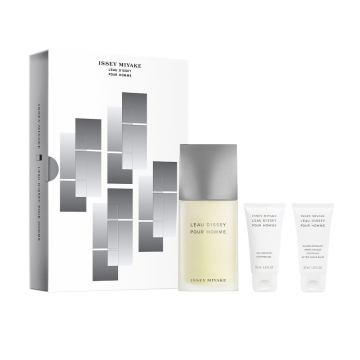 Issey Miyake L'eau D'Issey Pour Homme 125ml Eau De Toilette Spray Gift Set 3 Pieces