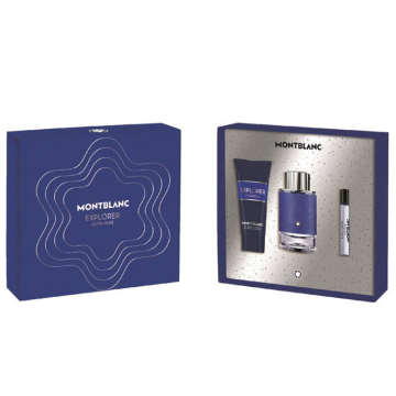 Montblanc Explorer Ultra Blue 100ml Eau de Parfum Spray 3 Pcs Gift Set