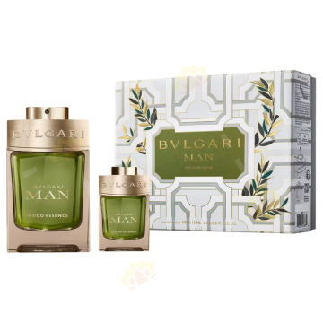 Bvlgari Man Wood Essence 100ml + 15ml Eau de Parfum Spray Set