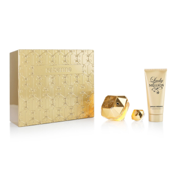 Paco Rabanne Lady Million 80ml Eau de Parfum Spray + 2 Products Gift Set